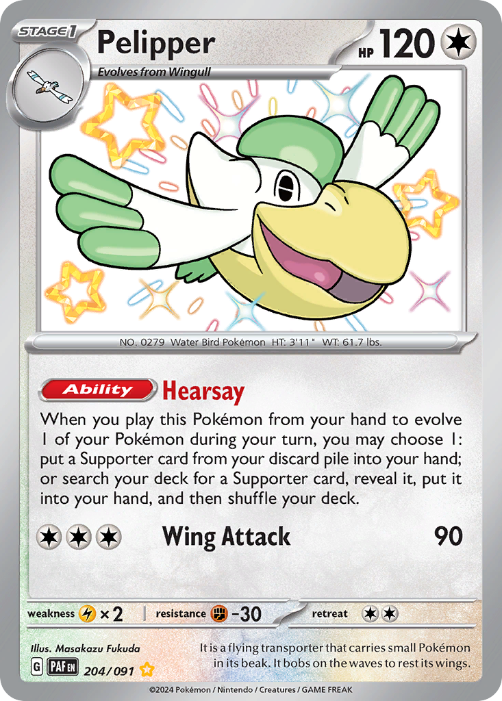 Pelipper — illustrated card