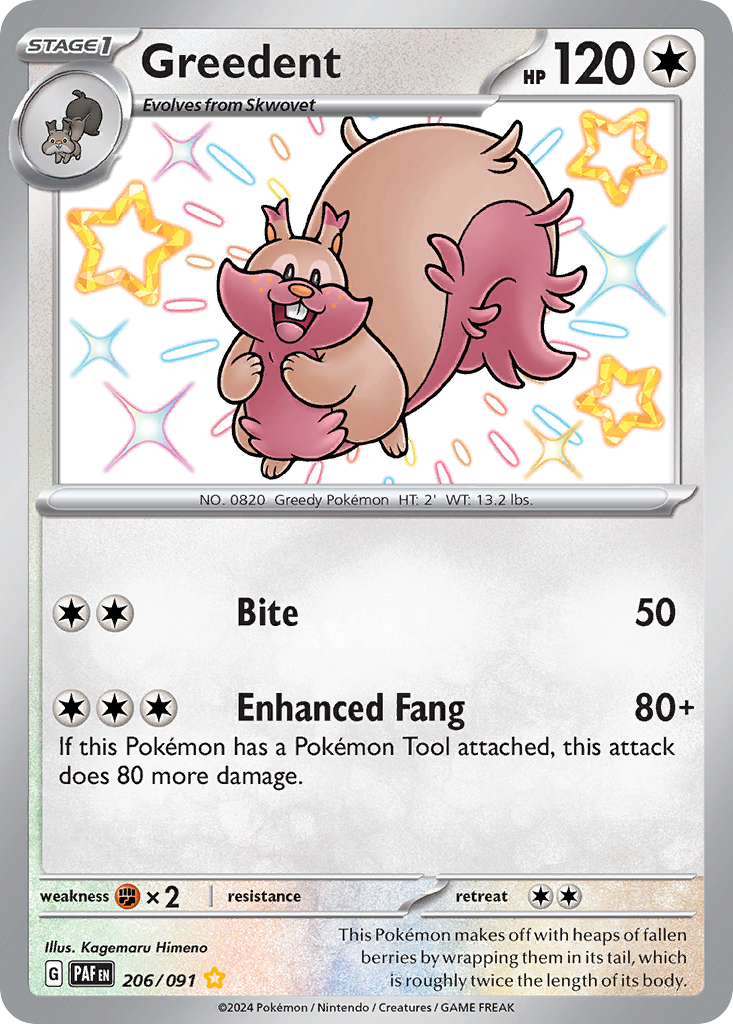 Greedent — illustrated card