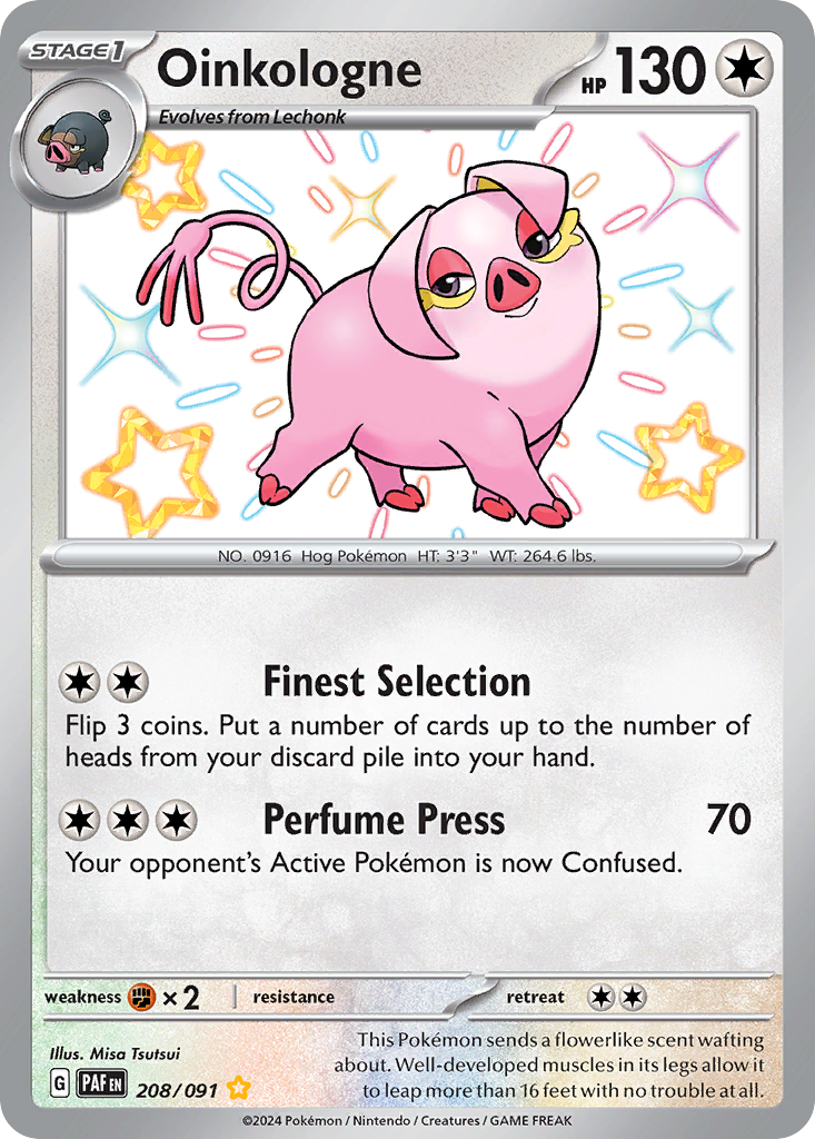 Oinkologne — illustrated card