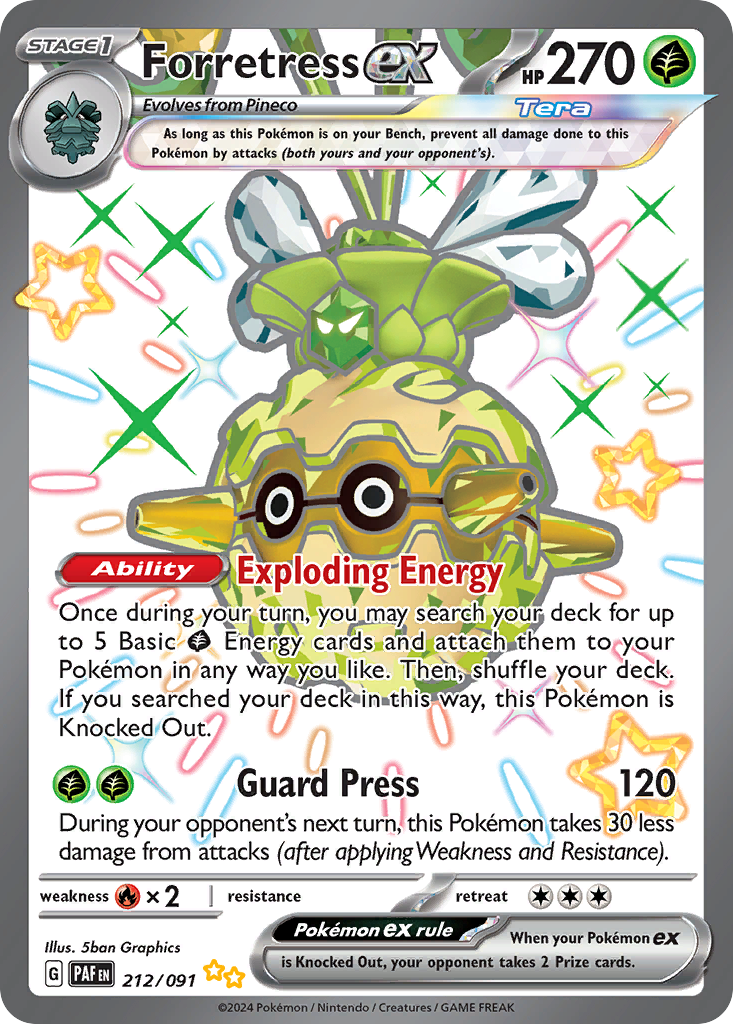 Forretress ex — illustrated card