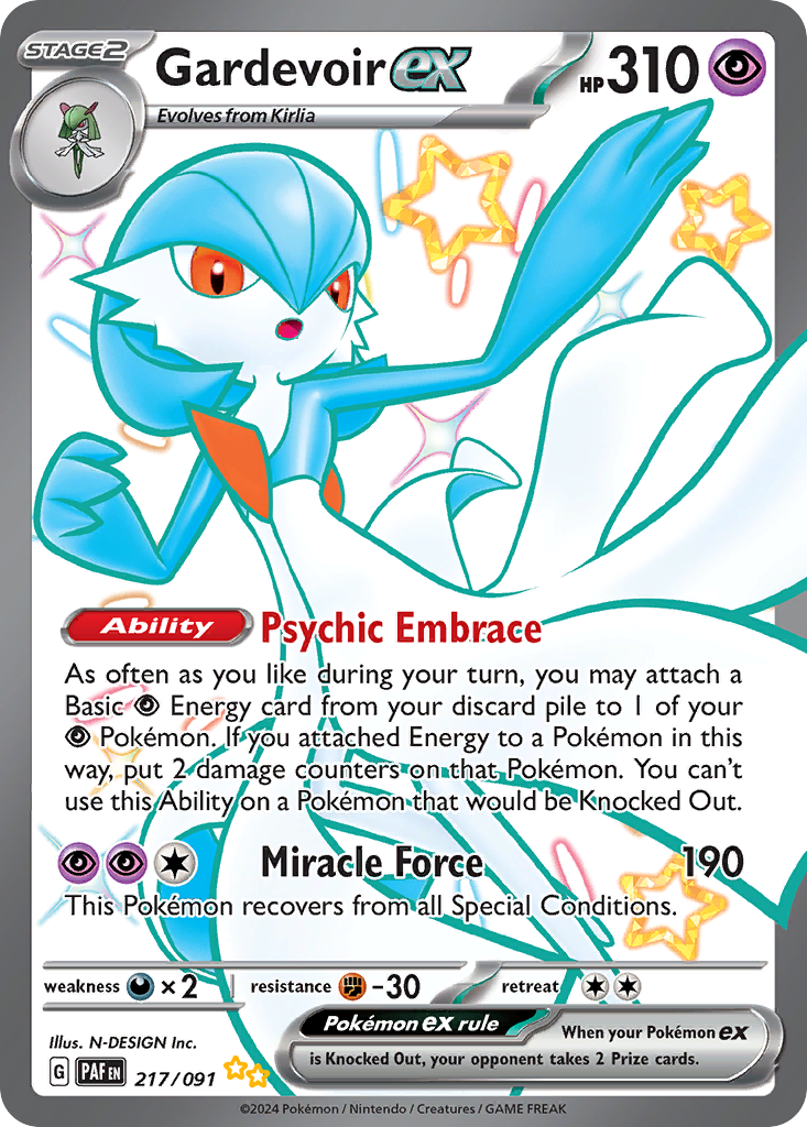 Gardevoir ex — illustrated card
