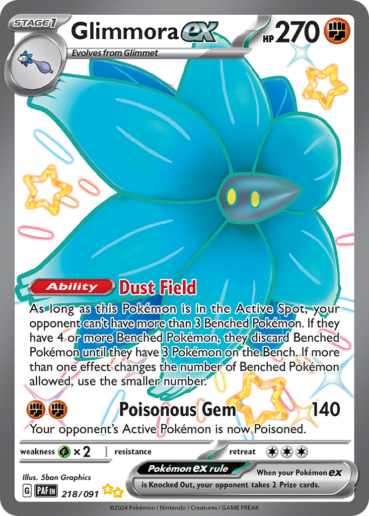 Glimmora ex — illustrated card