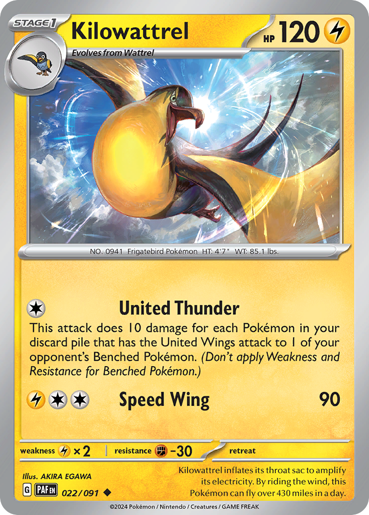 Kilowattrel — illustrated card