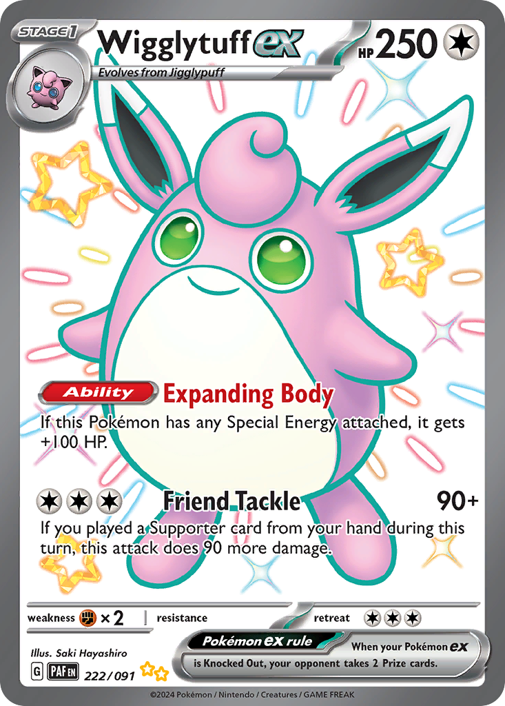Wigglytuff ex — illustrated card
