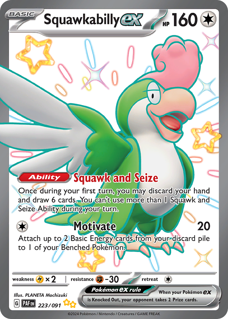 Squawkabilly ex — illustrated card