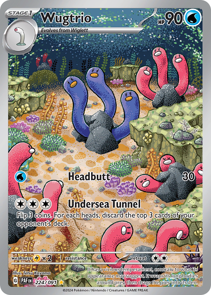 Wugtrio — illustrated card