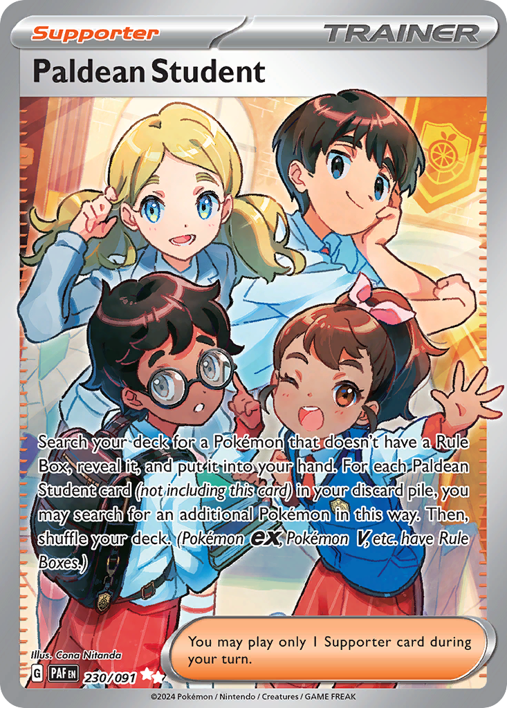 Paldean Student — illustrated card