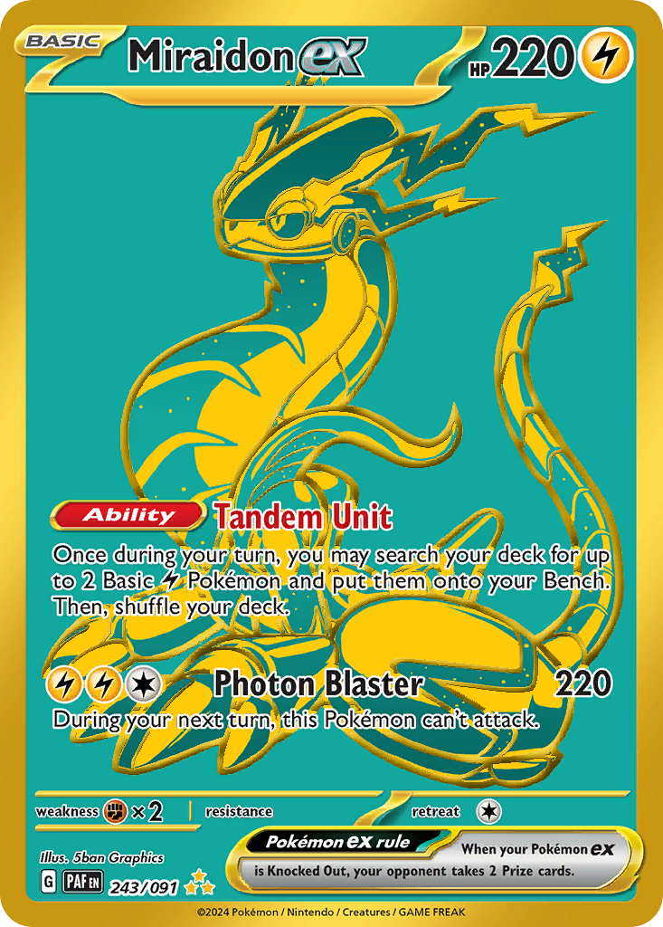 Miraidon ex — illustrated card