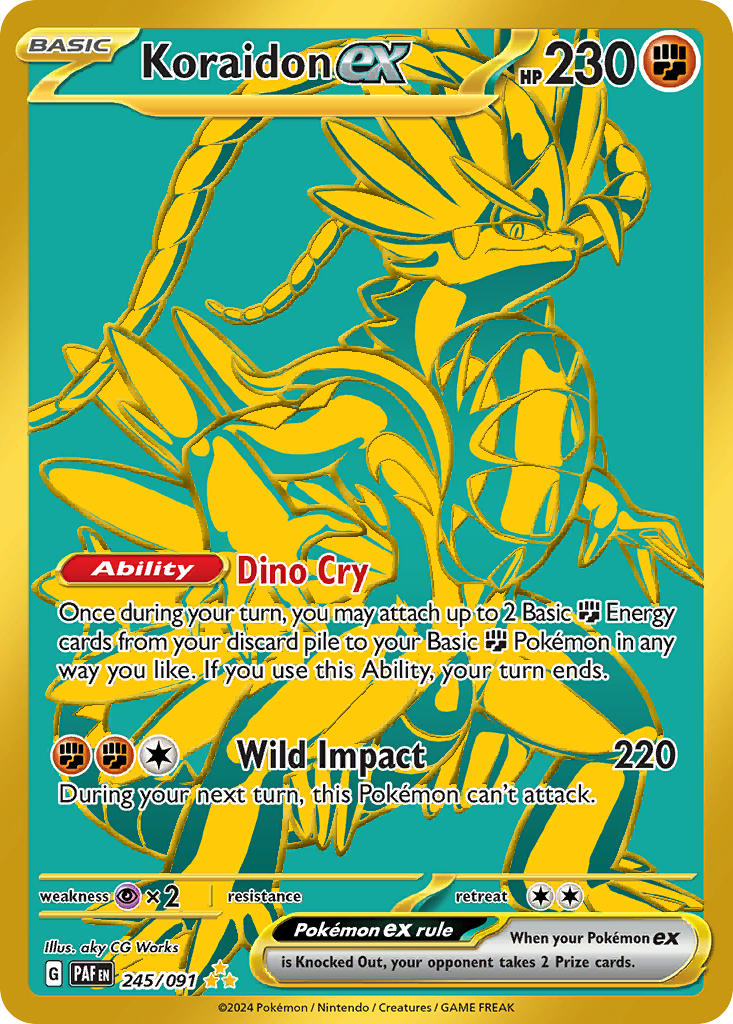 Koraidon ex — illustrated card