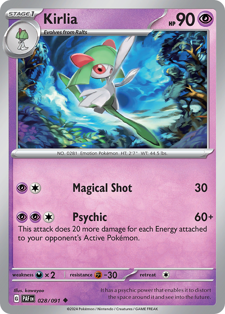 Kirlia — illustrated card