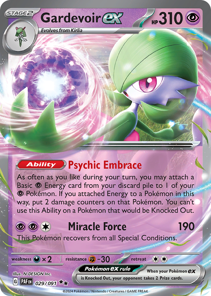 Gardevoir ex — illustrated card