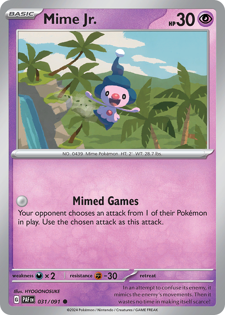 Mime Jr. — illustrated card
