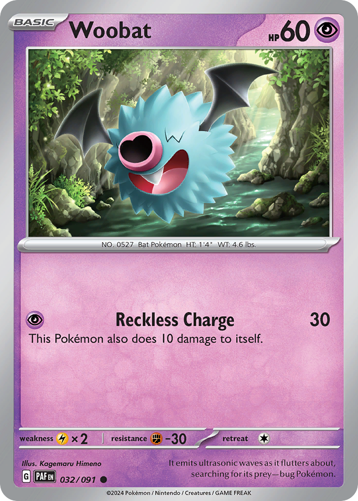Woobat — illustrated card