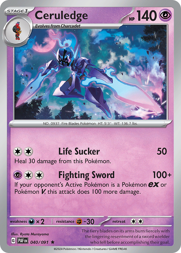 Ceruledge — illustrated card
