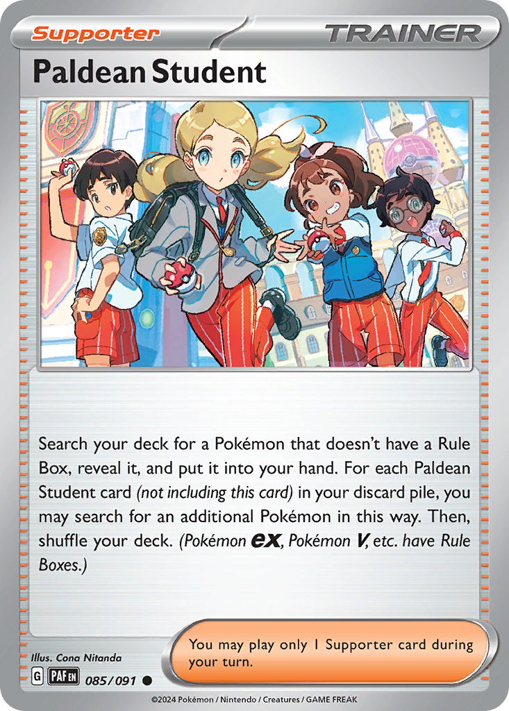 Paldean Student — illustrated card
