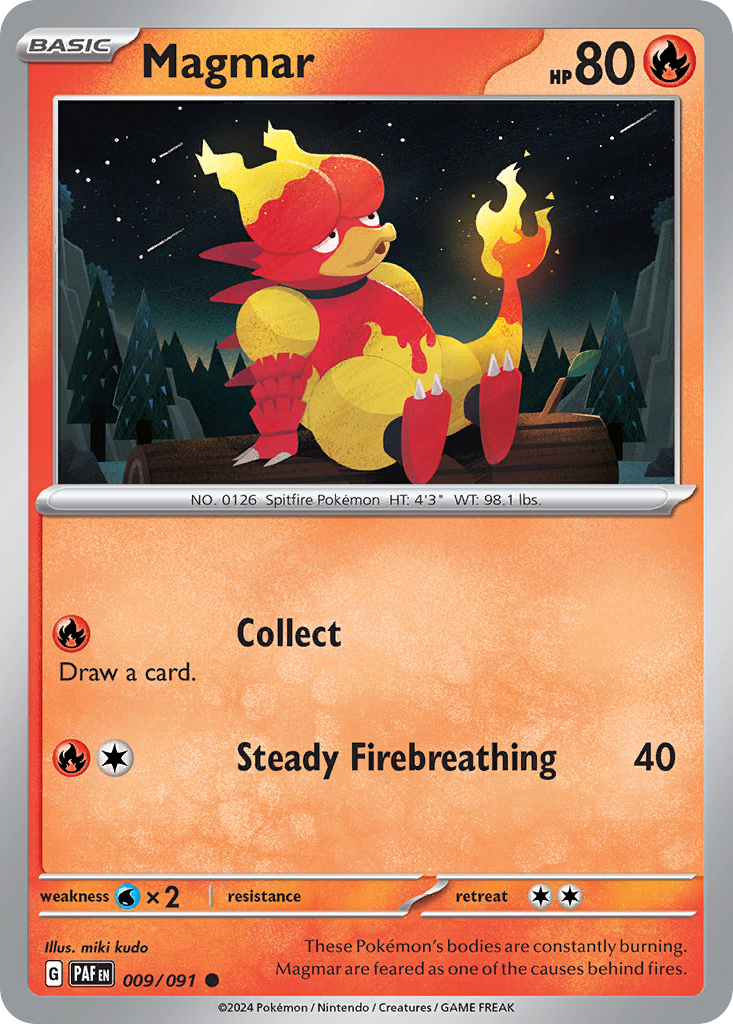 Magmar — illustrated card