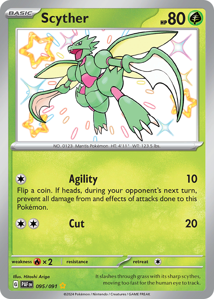 Scyther — illustrated card