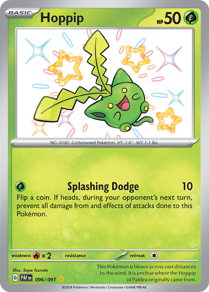 Hoppip — illustrated card