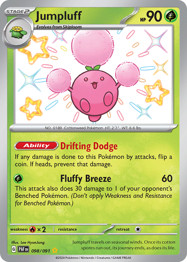 Jumpluff — illustrated card