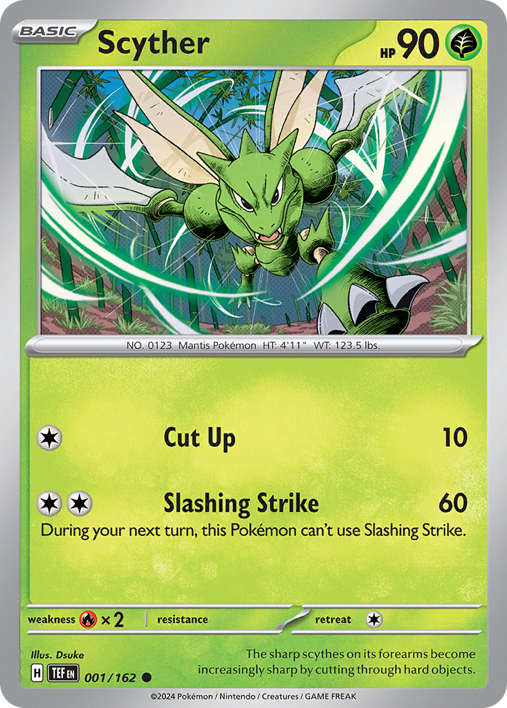 Scyther — illustrated card