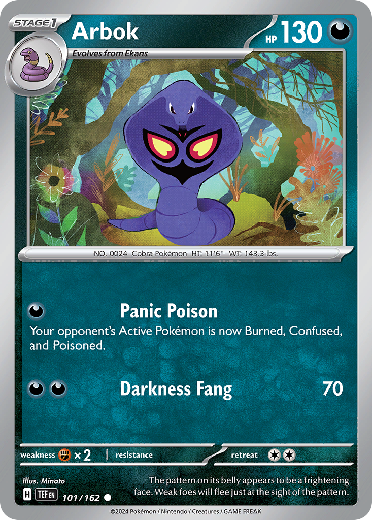 Arbok — illustrated card