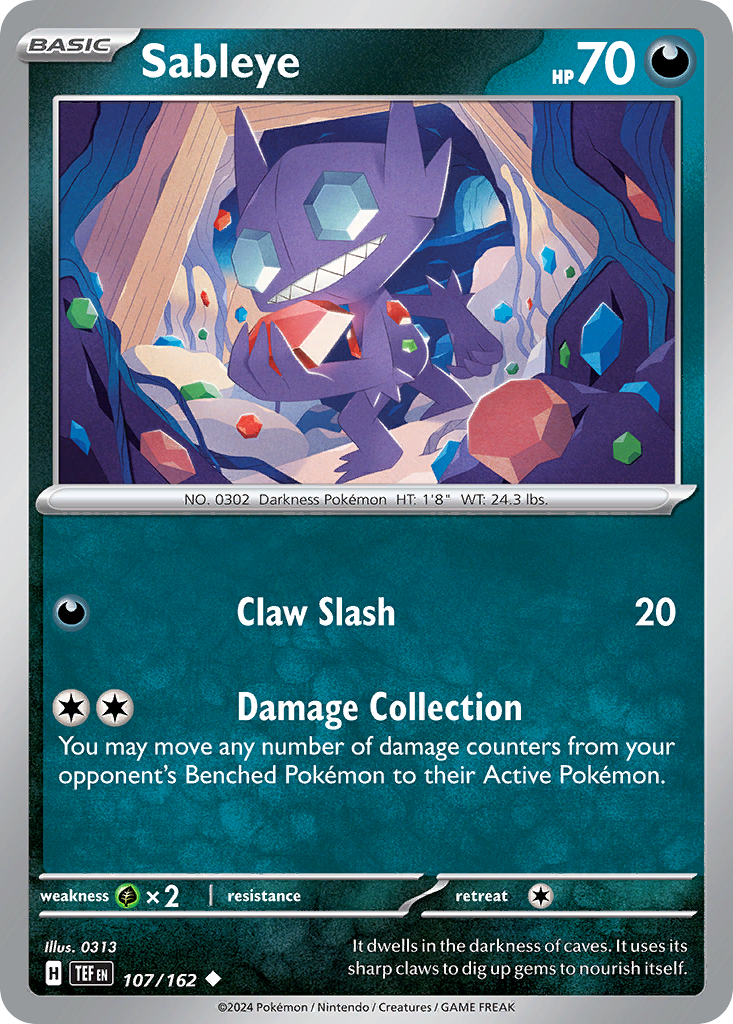 Sableye — illustrated card