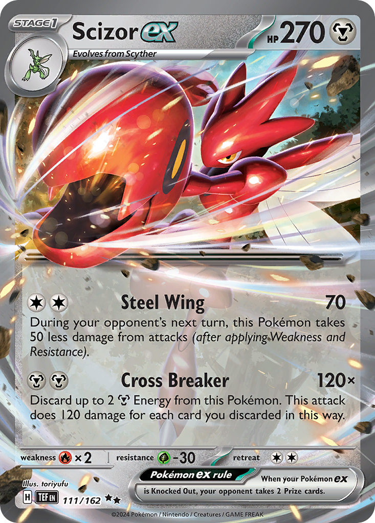 Scizor ex — illustrated card