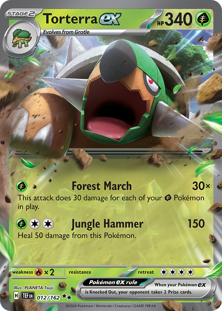 Torterra ex — illustrated card