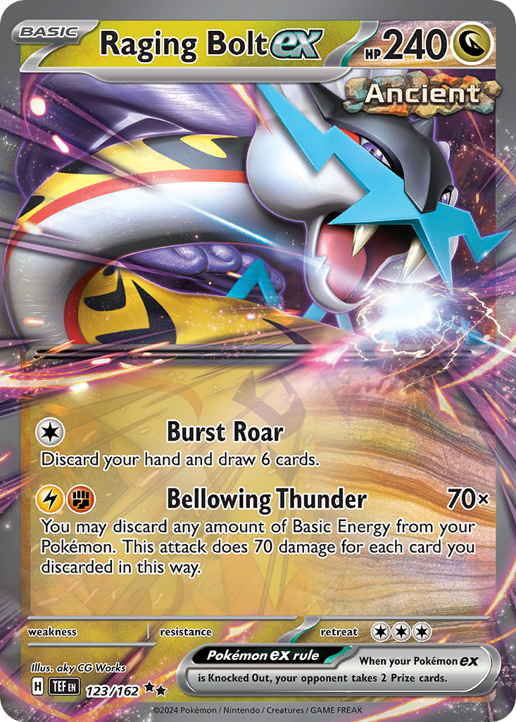 Raging Bolt ex — illustrated card