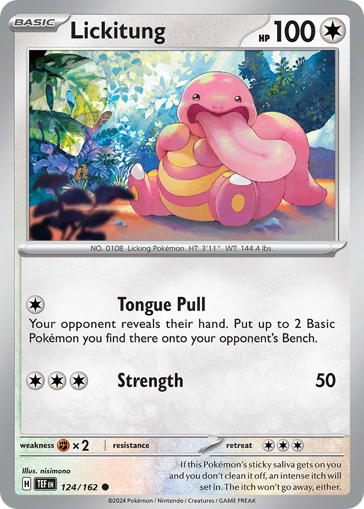 Lickitung — illustrated card