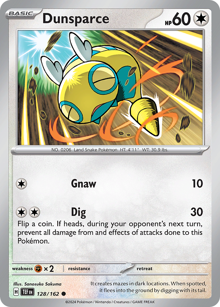 Dunsparce — illustrated card