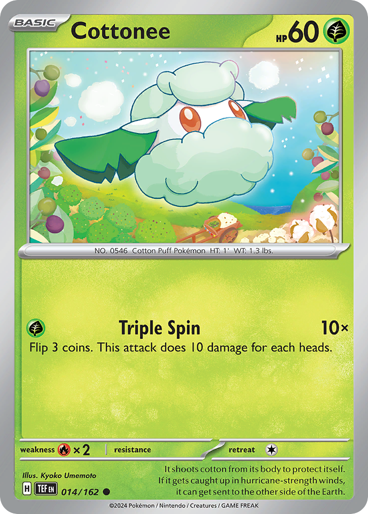 Cottonee — illustrated card