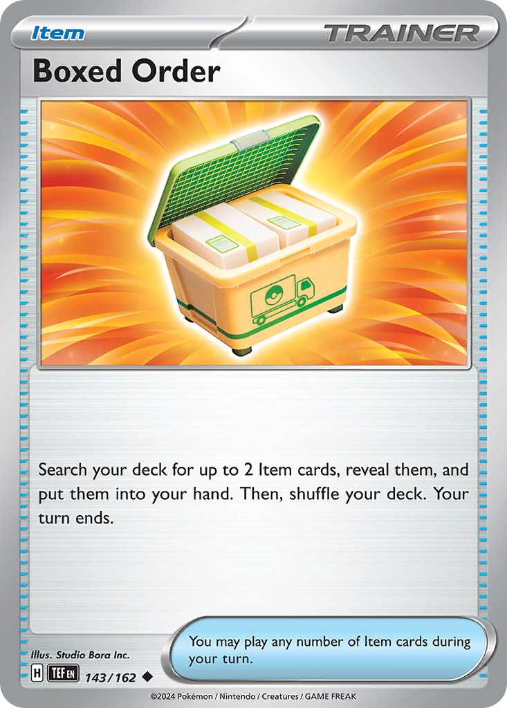 Boxed Order — illustrated card