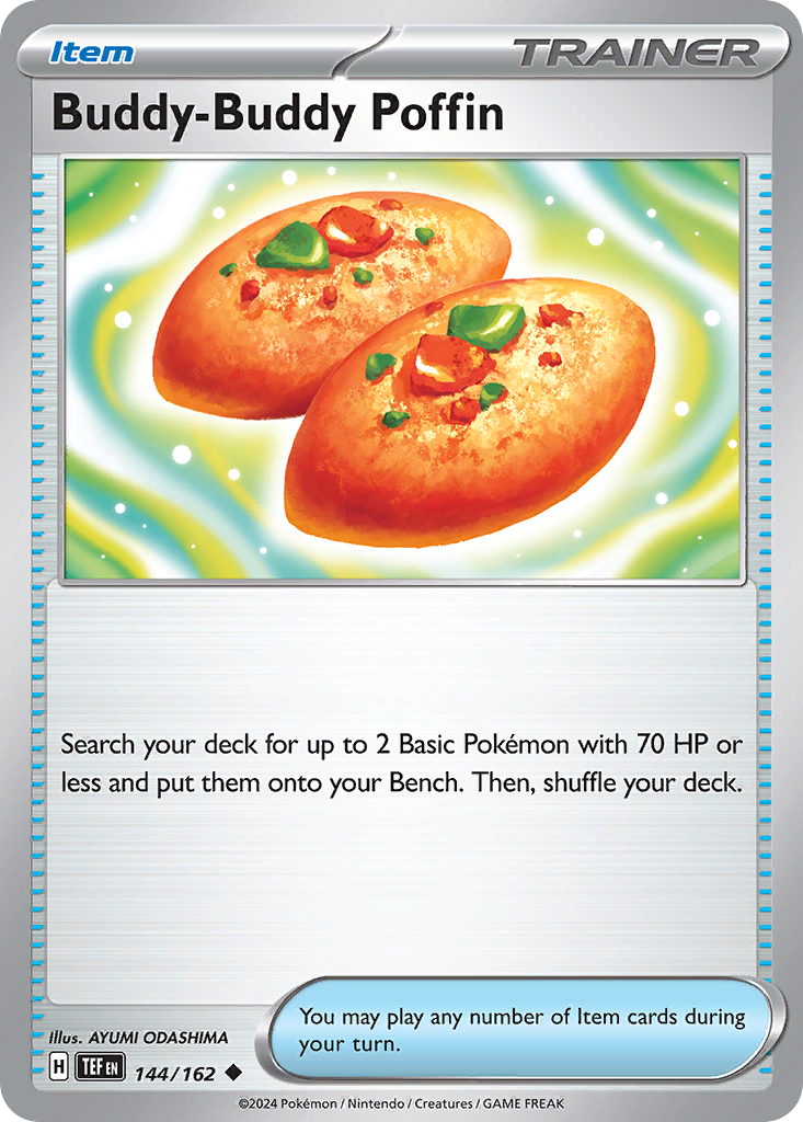 Buddy-Buddy Poffin — illustrated card