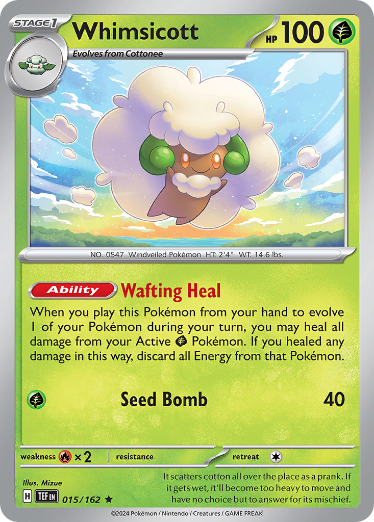 Whimsicott — illustrated card