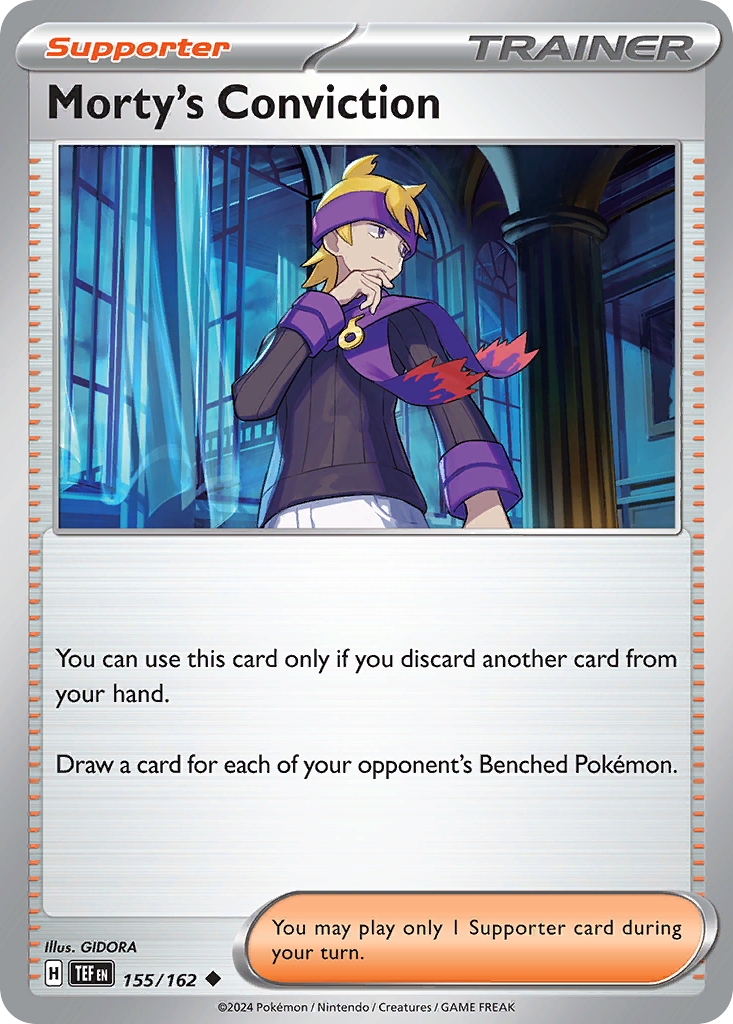 Morty's Conviction — illustrated card