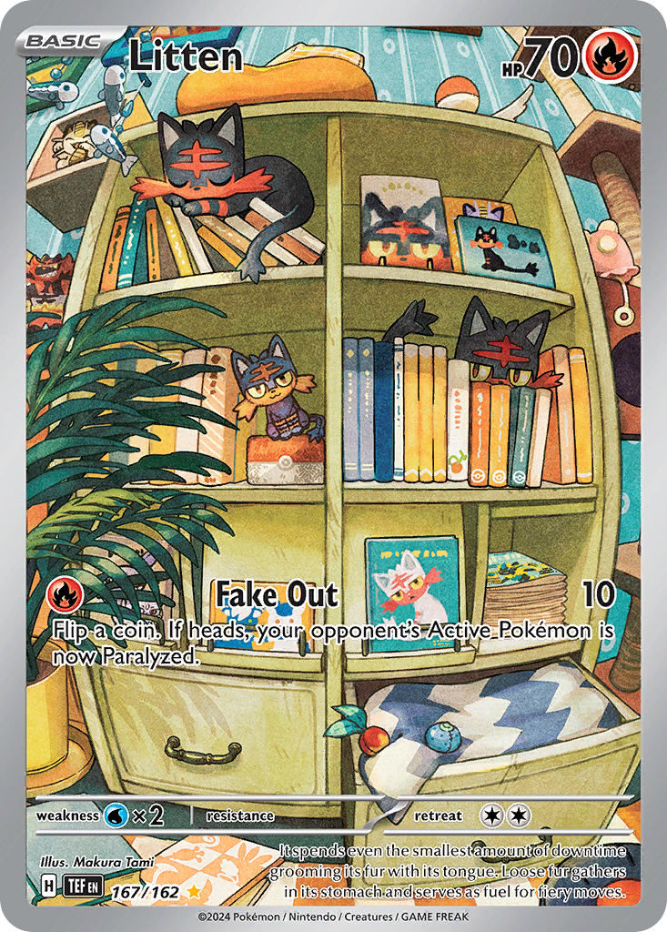 Litten — illustrated card