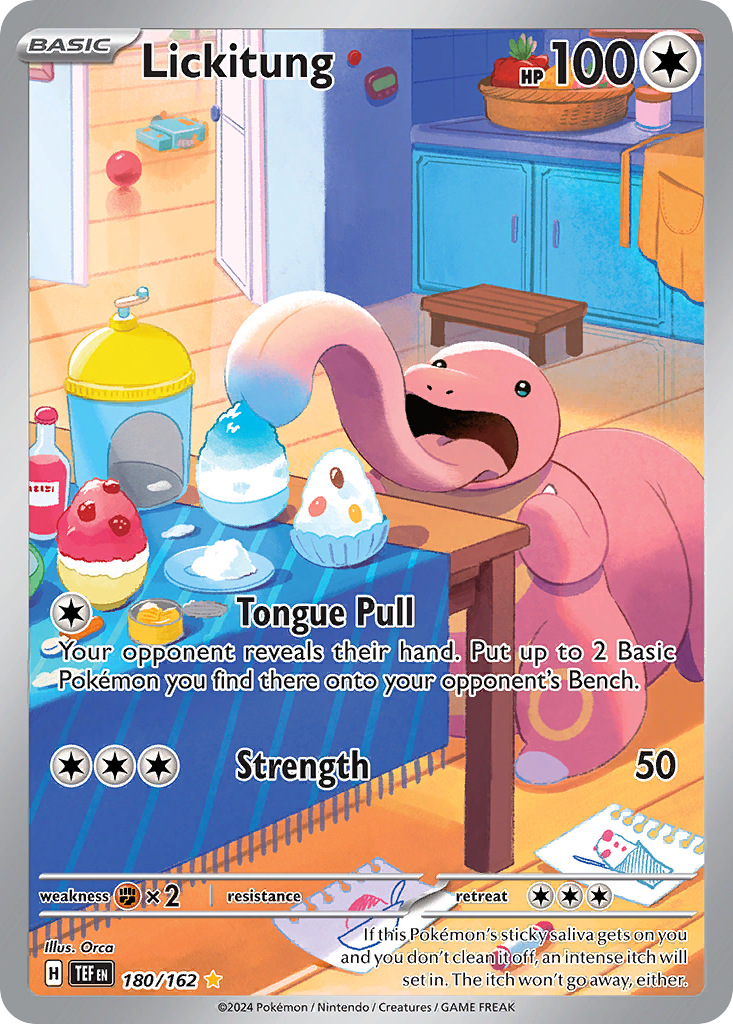 Lickitung — illustrated card