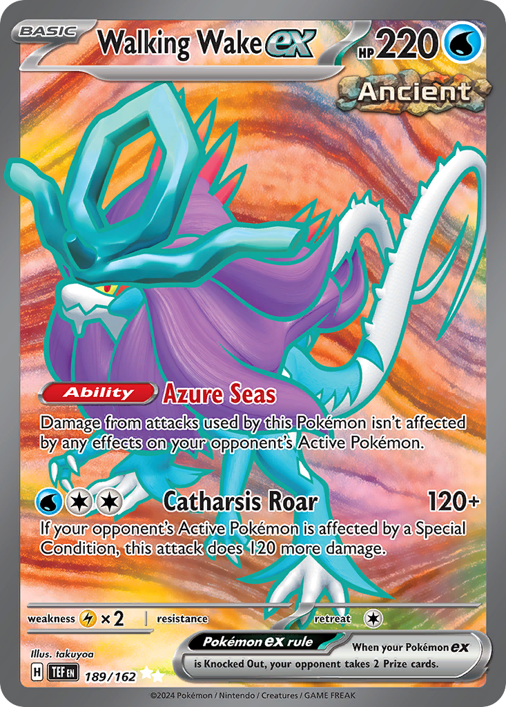 Walking Wake ex — illustrated card