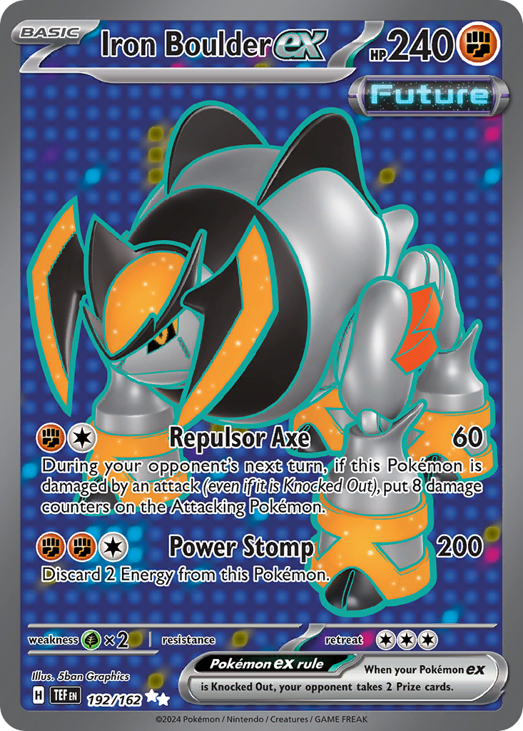 Iron Boulder ex — illustrated card
