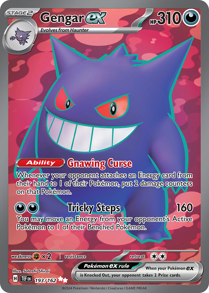 Gengar ex — illustrated card
