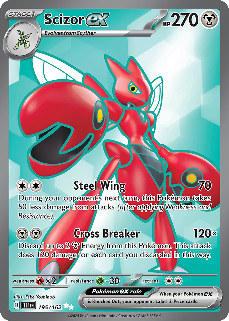 Scizor ex — illustrated card