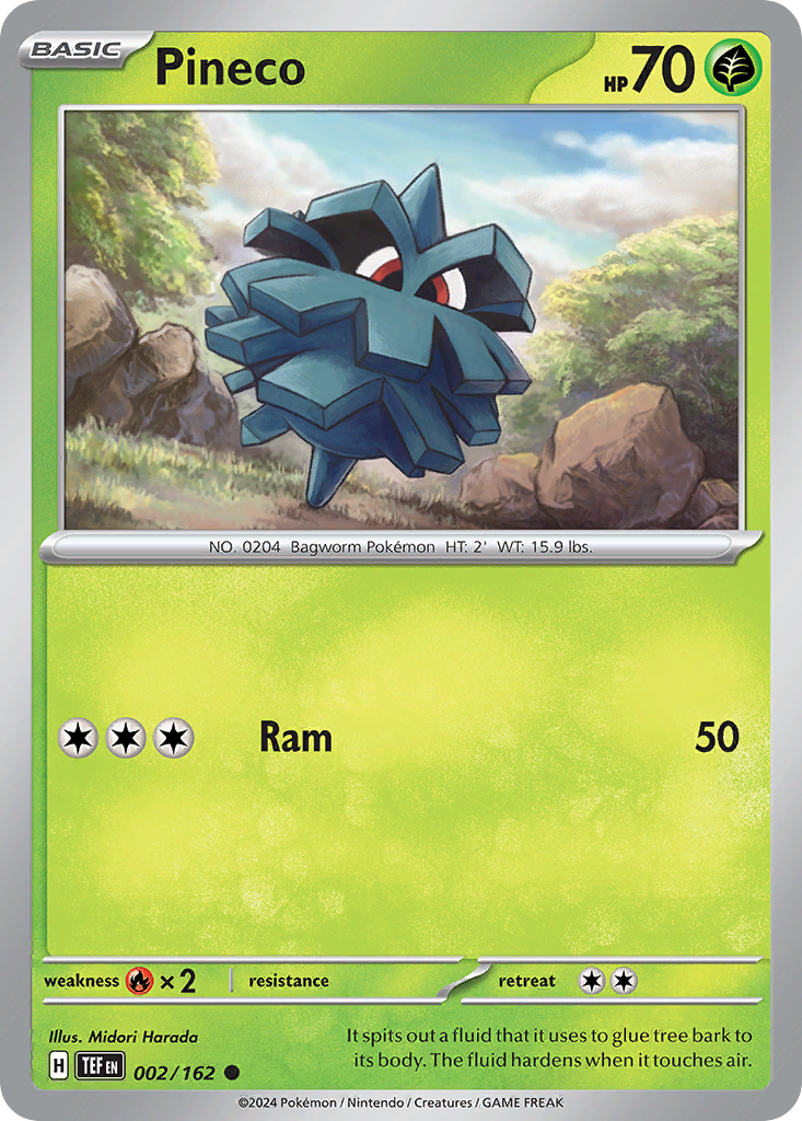 Pineco — illustrated card