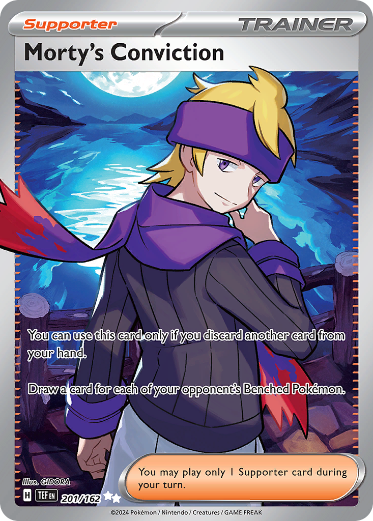 Morty's Conviction — illustrated card