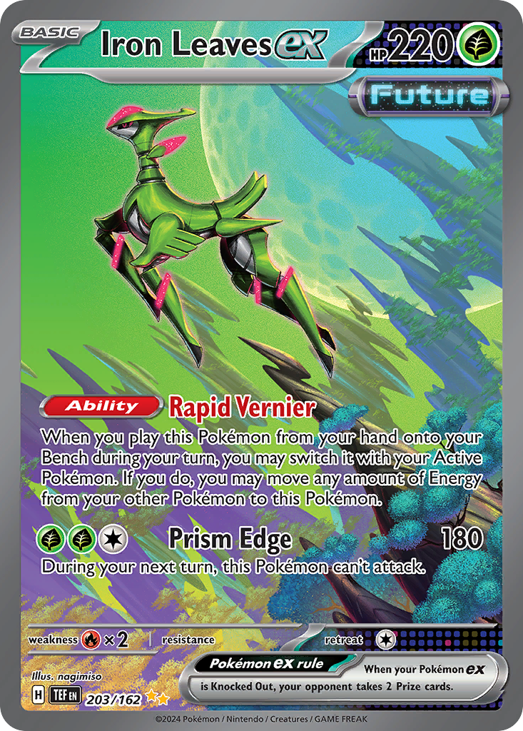 Iron Leaves ex — illustrated card