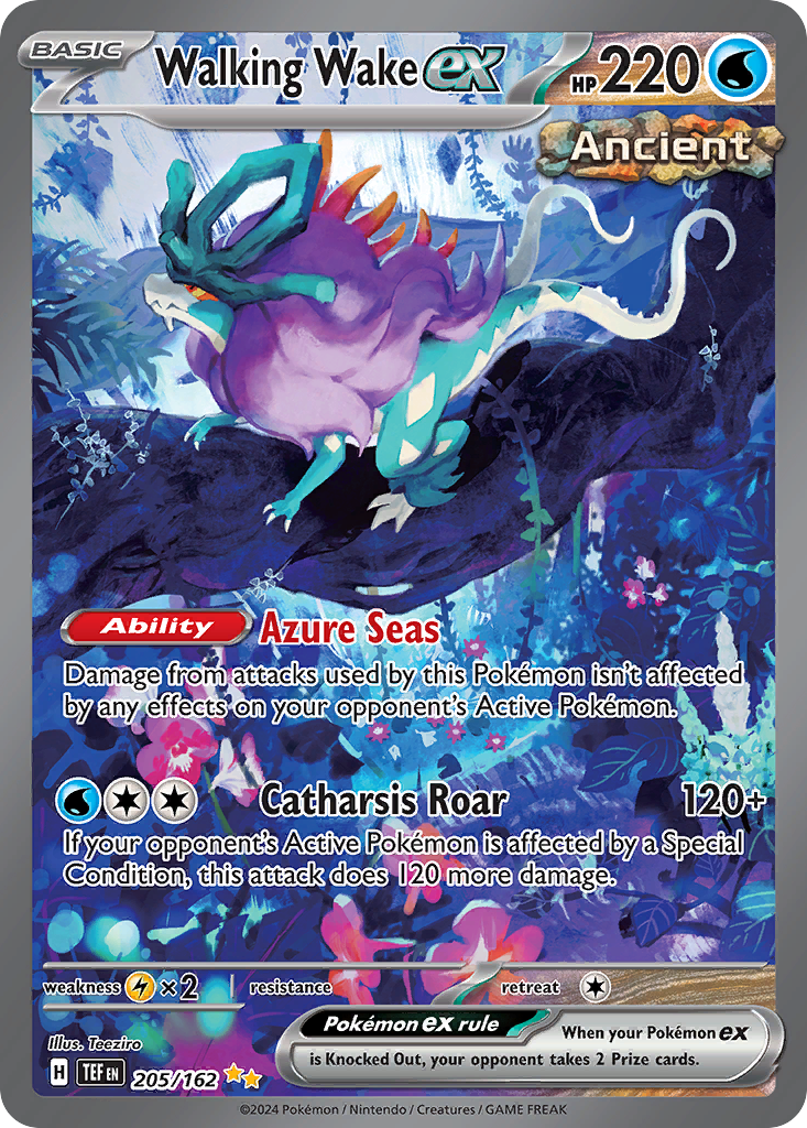 Walking Wake ex — illustrated card