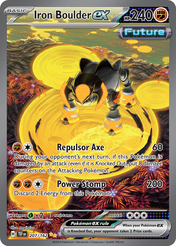 Iron Boulder ex — illustrated card