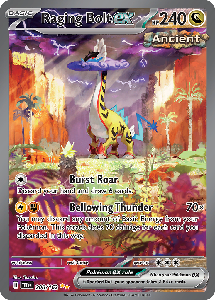 Raging Bolt ex — illustrated card