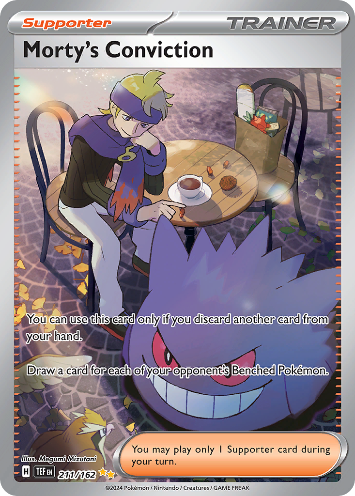 Morty's Conviction — illustrated card