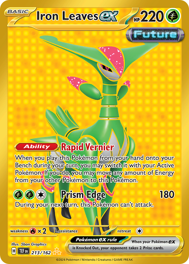 Iron Leaves ex — illustrated card